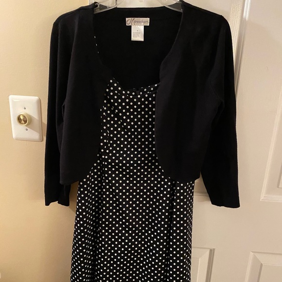 Dresses & Skirts - Polka dot Sundress with Sweater